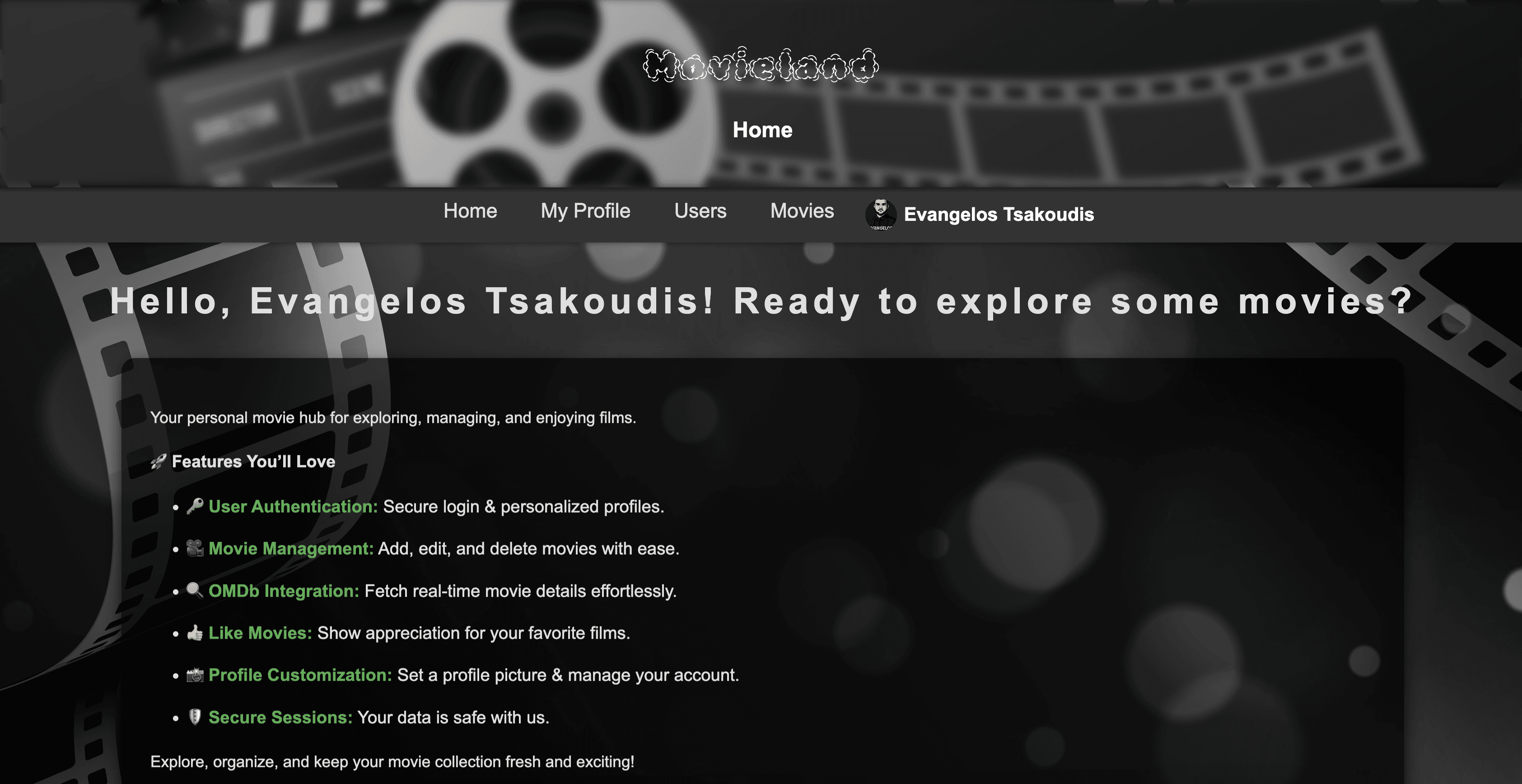 Movieland – Movie Collection Platform
